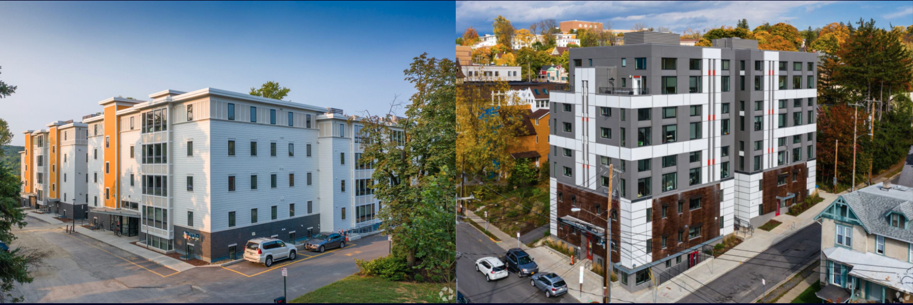The Lux and The Lofts student housing properties near Cornell University
